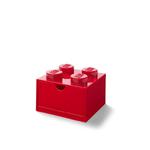 LEGO Classic 40201730 Szufladka na biurko klocek LEGO Brick 4 - Czerwony w sklepie internetowym Planeta Klocków Sklep z klockami LEGO