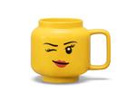 LEGO 41460803 Kubek ceramiczny duża głowa LEGO Dziewczynka Oczko w sklepie internetowym Planeta Klocków Sklep z klockami LEGO