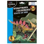 Wydrapywanka i kolorowanka 2w1 zdrapywanka 6arkuszy dinozaury w sklepie internetowym Inkmax.pl