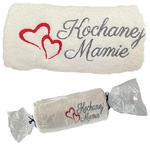 Ręcznik Kąpielowy Bawełniany z Haftem Kochanej Mamie w kolorze kremowym w sklepie internetowym Roana24