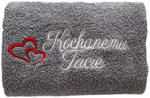 Ręcznik Kąpielowy Bawełniany z Haftem Kochanemu Tacie kolor szary w sklepie internetowym Roana24