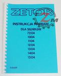Instrukcja napraw Zetor dla silnika nr 7204 do 1404 w sklepie internetowym TZM
