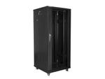 Szafa rack Lanberg FF01-6627-12B (27U; 19''; 1390mm / 600mm / 600 mm; stojąca; Szklane; 800 kg; kolo w sklepie internetowym DigitalPartner