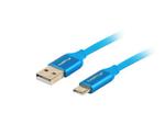 Kabel Lanberg Premium QC 3.0 CA-USBO-22CU-0010-BL (USB 2.0 typu A M - USB typu C M; 1m; kolor niebie w sklepie internetowym DigitalPartner