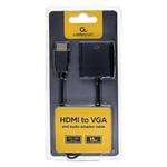 Adapter GEMBIRD A-HDMI-VGA-03 (HDMI M - D-Sub (VGA) F; 0,15m; kolor czarny) w sklepie internetowym DigitalPartner