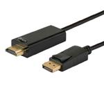 Kabel SAVIO CL-56 (HDMI M - DisplayPort M; 1,5m; kolor czarny) w sklepie internetowym DigitalPartner