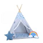 Namiot tipi dla dzieci, bawełna, okienko, tęcza, łabędzi wiatr w sklepie internetowym tyletegotu.pl
