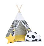 Namiot tipi dla dzieci, bawełna, okienko, panda, kultowy promyk w sklepie internetowym tyletegotu.pl