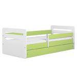 Łóżko dla dziecka, barierka ochronna, Tomi, zielony, biały, mat w sklepie internetowym tyletegotu.pl