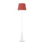 Stylowa lampa pokojowa, Lizbona, 37x174 cm, czerwony klosz w sklepie internetowym tyletegotu.pl