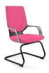 Fotel biurowy, krzesło, Apollo Skid, czarny, magenta w sklepie internetowym tyletegotu.pl