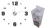 Nowoczesny duży czarny zegar na ścianę ścienny czytelna tarcza 3d 43-045 w sklepie internetowym Sofer.pl