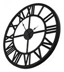 Czarny zegar metalowy czytelne cyfry styl nowoczesny retro 45cm 43-201 w sklepie internetowym Sofer.pl