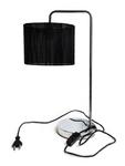 Lampa czarna lampka nocna styl nowoczesny glamour 61-000A w sklepie internetowym Sofer.pl
