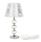 Nowoczesna lampa nocna biała srebrna na parapetówkę 65-006Q w sklepie internetowym Sofer.pl