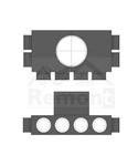 Rozdzielacz płaski 8x75mm/160mm z uszczelkami smart-flex w sklepie internetowym remont.biz.pl