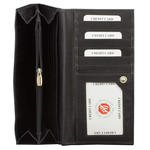 Damski Portfel RFID Chroniący Karty Zbliżeniowe (Czarny) - Czarny mat w sklepie internetowym Koruma Id Protection