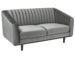 ASPREY 2 Velvet Sofa | Tkanina | Szary Bluvel 14 | Nogi wenge | z PL w sklepie internetowym Sklep.meblarz.pl