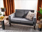 DARLA Velvet Sofa | Tkanina | Szary Bluvel 14 | Nogi wenge | z PL | DOSTĘPNA OD RĘKI w sklepie internetowym Sklep.meblarz.pl