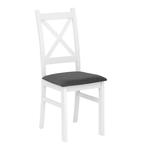CARLO Krzesło | Białe | Siedzisko tapicerowane szare | Tapicerka Gunar 16 w sklepie internetowym Sklep.meblarz.pl