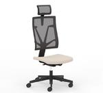 4ME Fotel obrotowy MESH BL SOFT SEAT HRMA SFB1 | Oparcie siatkowe | Wersja czarna BL | Zagłówek w sklepie internetowym Sklep.meblarz.pl