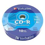 Verbatim CD-R, 43725, 10-pack, 700MB, Extra Protection, 52x, 80min., 12cm, wrap, Standard, do archiwizacji danych w sklepie internetowym a4XL.pl