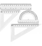 Komplet geometryczny linijka 15cm ekierka*2 Grand GR-031T 130-1640 kątomierz z linijką w sklepie internetowym a4XL.pl