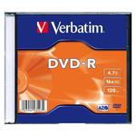 Verbatim DVD-R, Matt Silver, 43547, 4.7GB, 16x, slim box, 1 ks, bez możliwości nadruku, 12cm, do archiwizacji danych w sklepie internetowym a4XL.pl