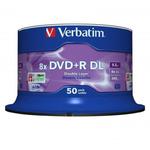 Verbatim DVD+R DL, Double Layer Matt Silver, 43758, 8.5GB, 8x, spindle, 50-pack, 12cm, do archiwizacji danych w sklepie internetowym a4XL.pl