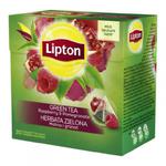 Herbata malina i granat LIPTON piramidki, 20 torebek, zielona w sklepie internetowym a4XL.pl