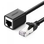 Kabel sieciowy UGREEN NW112 przedłużacz Ethernet RJ45, Cat. 6, FTP, z metalową wtyczną 0.5m (czarny) w sklepie internetowym a4XL.pl