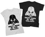 Zestaw koszulek dla Mamy i Taty komplet 2 szt. Best Mom Best Dad in the galaxy w sklepie internetowym dirtyshop.pl