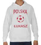 Bluza z kapturem dla kibica Reprezentacji Polski z piłką i imieniem w sklepie internetowym dirtyshop.pl