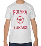 Koszulka kibica Reprezentacji Polski z piłką i imieniem w sklepie internetowym dirtyshop.pl