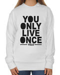 Blogerska bluza oversize You only live once w sklepie internetowym dirtyshop.pl