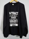 Bluza oversize XXL czarny Wybacz ale ten facet jest już zajęty przez seksowną dziewczynę urodzoną w lutym w sklepie internetowym dirtyshop.pl