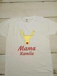 Koszulka męska M biała Renifer czerwony Mama Kamila w sklepie internetowym dirtyshop.pl