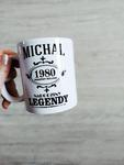 Kubek biały 330 ml Narodziny legendy Michał 1980 outlet w sklepie internetowym dirtyshop.pl