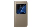 Etui Samsung S View Cover Złote do Galaxy S7 EF-CG930PFEGWW - złoty w sklepie internetowym 4cv.sklep.pl