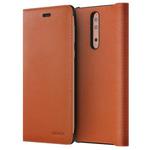 Etui Nokia Leather Flip Cover CP-801 Brązowe do Nokia 8 - brązowy w sklepie internetowym 4cv.sklep.pl