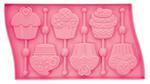 Pavoni - silikonowa forma do lizaków Cupcakes różowa w sklepie internetowym FrankHerbert.pl