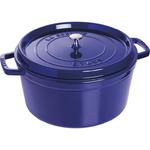 Staub - garnek brytfanna żeliwna niebieska 12,6 l 34 cm w sklepie internetowym FrankHerbert.pl