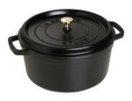 Staub - garnek brytfanna żeliwna czarna 8,35 l 30 cm w sklepie internetowym FrankHerbert.pl