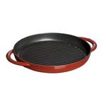 Staub - patelnia grillowa żeliwna czerwona 26 cm w sklepie internetowym FrankHerbert.pl