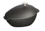 Staub - emaliowany żeliwny garnek do małż czarny 25 cm w sklepie internetowym FrankHerbert.pl