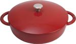 Staub - głęboka patelnia żeliwna Hexagon czerwona 2,4 l 24 cm w sklepie internetowym FrankHerbert.pl