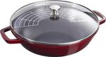 Staub - żeliwny wok bordowy 30 cm w sklepie internetowym FrankHerbert.pl