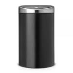 Brabantia - kosz na śmieci Touch Bin - 40 L, czarny - pokrywa stal matowa FPP w sklepie internetowym FrankHerbert.pl