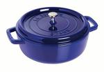 Staub - niski garnek brytfanna żeliwna niebieska 3,8 l 26 cm w sklepie internetowym FrankHerbert.pl