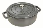 Staub - niski garnek brytfanna żeliwna szara 3,8 l 26 cm w sklepie internetowym FrankHerbert.pl